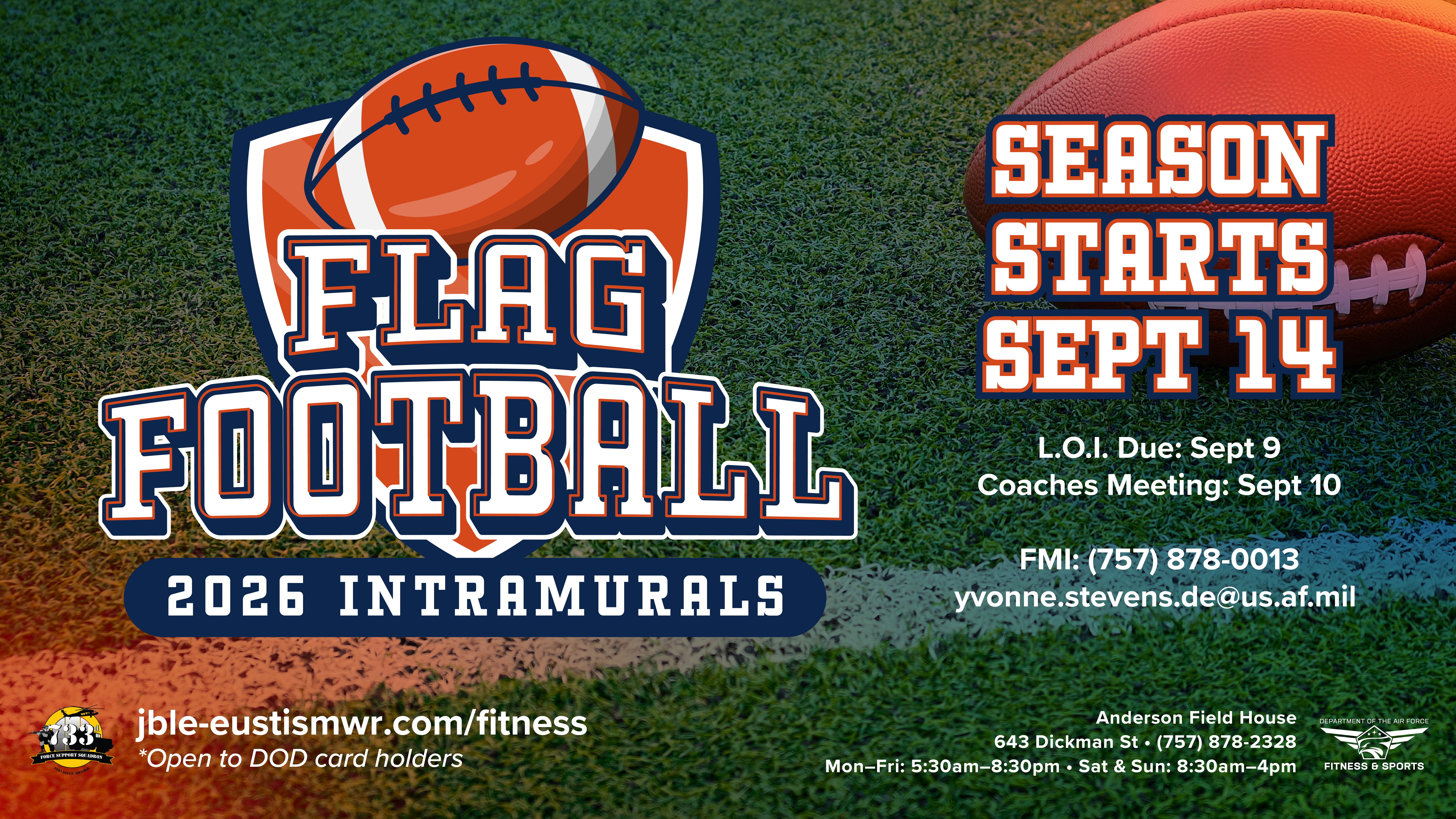 2026 IM Flag Football Flyer
